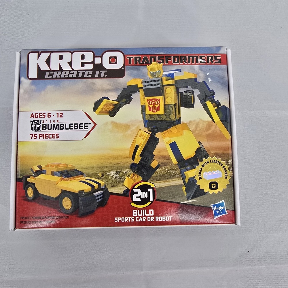 KRE-O TRANSFORMERS-BUMBLEBEE #31144-75‎ Pieces-2 In 1 New Sealed